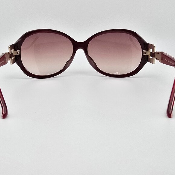 Christian Dior CD8056 C.03 Burgundy Rhinestone Frame Brown Lens Sunglasses Italy - Picture 5 of 15